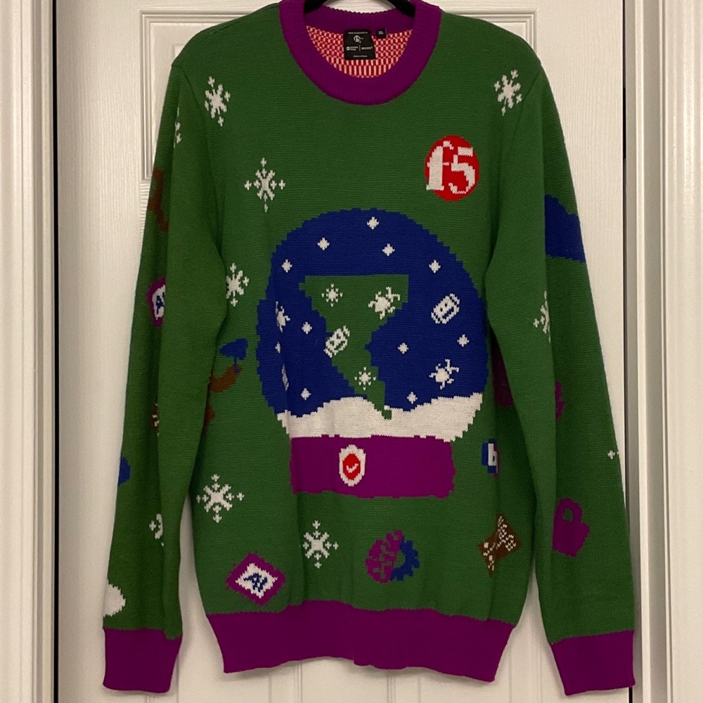 Holiday Snow Globe Crewneck Sweater
